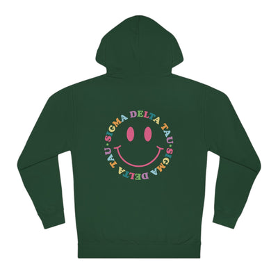Sigma Delta Tau Colorful Smiley Sweatshirt, Sig Delt Sorority Hoodie