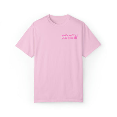 Sigma Delta Tau Country Western Pink Sorority T-shirt