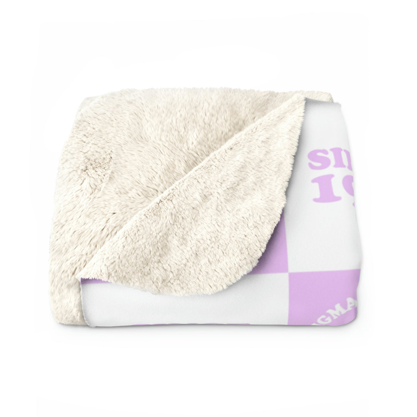 Sigma Delta Tau Fluffy Blanket | Sig Delt Cozy Sherpa Sorority Blanket