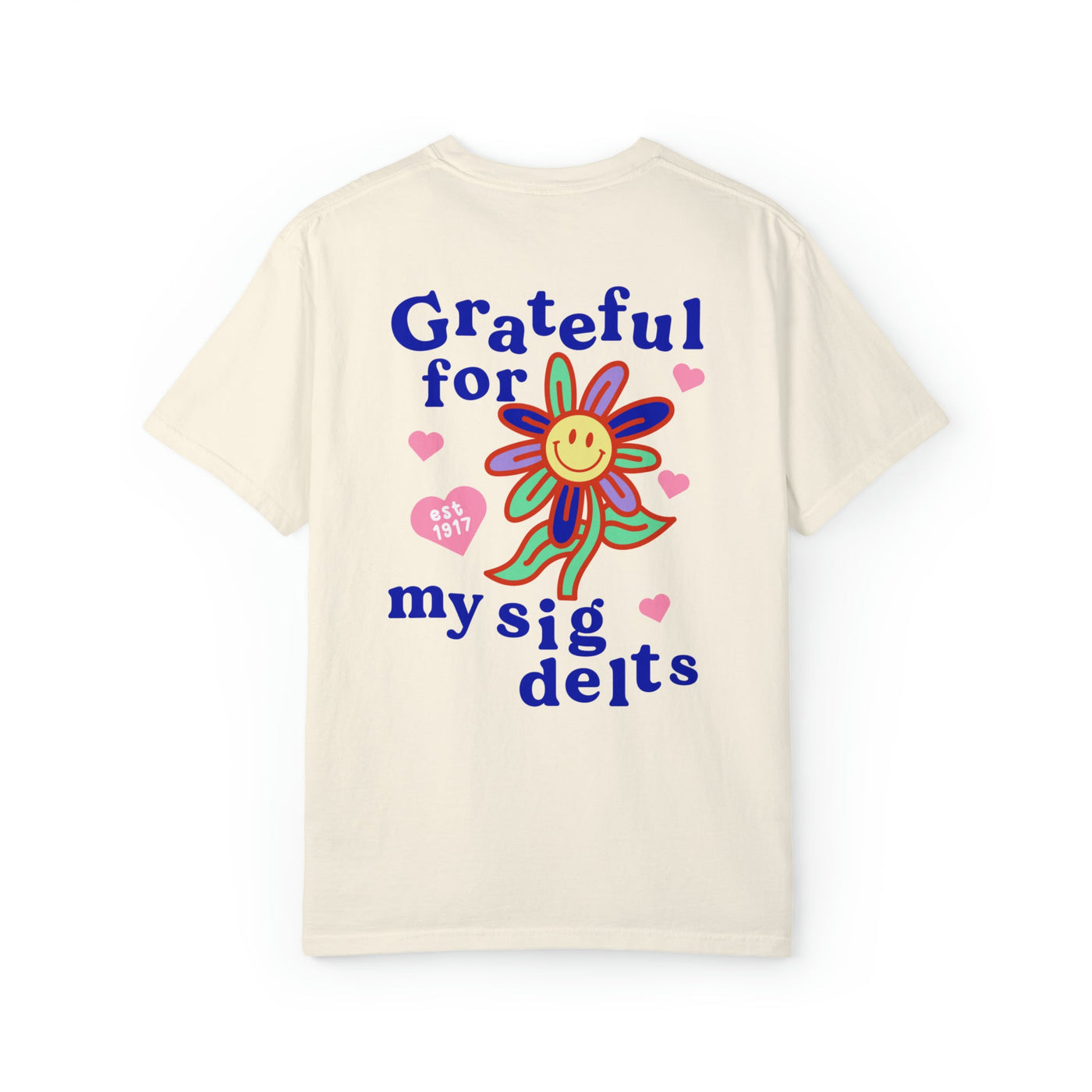 Sigma Delta Tau Grateful Flower Sorority T-shirt