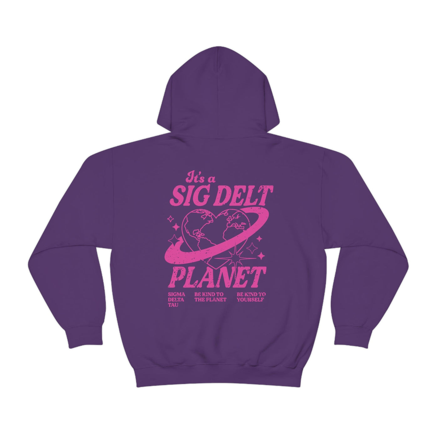 Sigma Delta Tau Planet Hoodie | Be Kind to the Planet Trendy Sorority Hoodie | Greek Life Sweatshirt | Trendy Sorority Sweatshirt