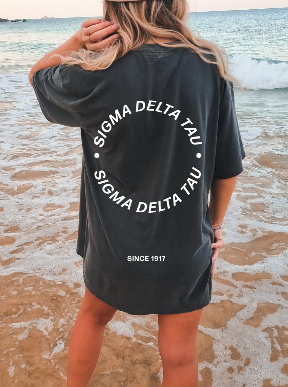 Sigma Delta Tau Simple Circle Sorority T-shirt