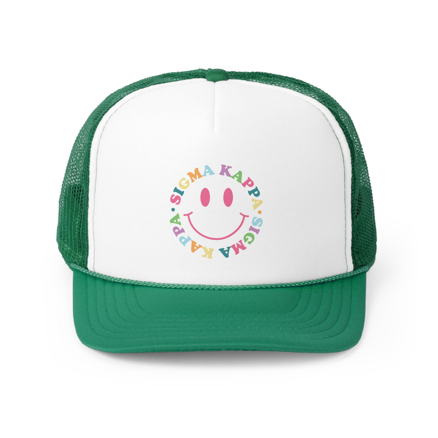 Sigma Kappa Colorful Smile Foam Trucker Hat