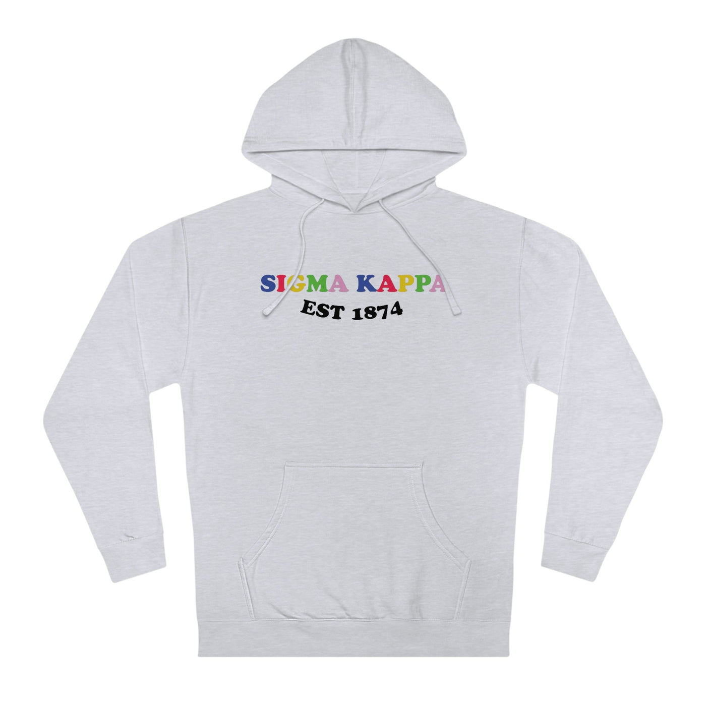 Sigma Kappa Colorful Sorority Sweatshirt Hoodie