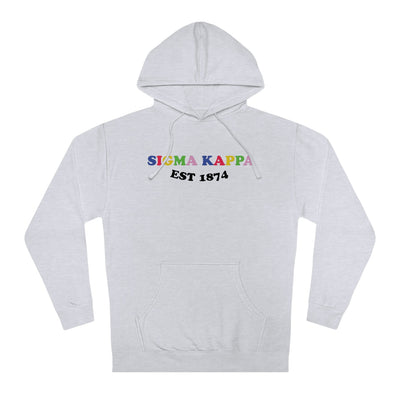 Sigma Kappa Colorful Sorority Sweatshirt Hoodie