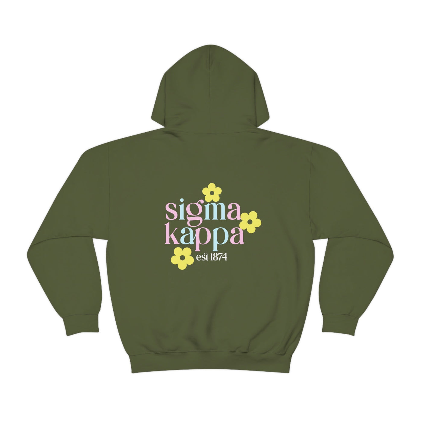Sigma Kappa Flower Sweatshirt, Sig Kap Sorority Hoodie