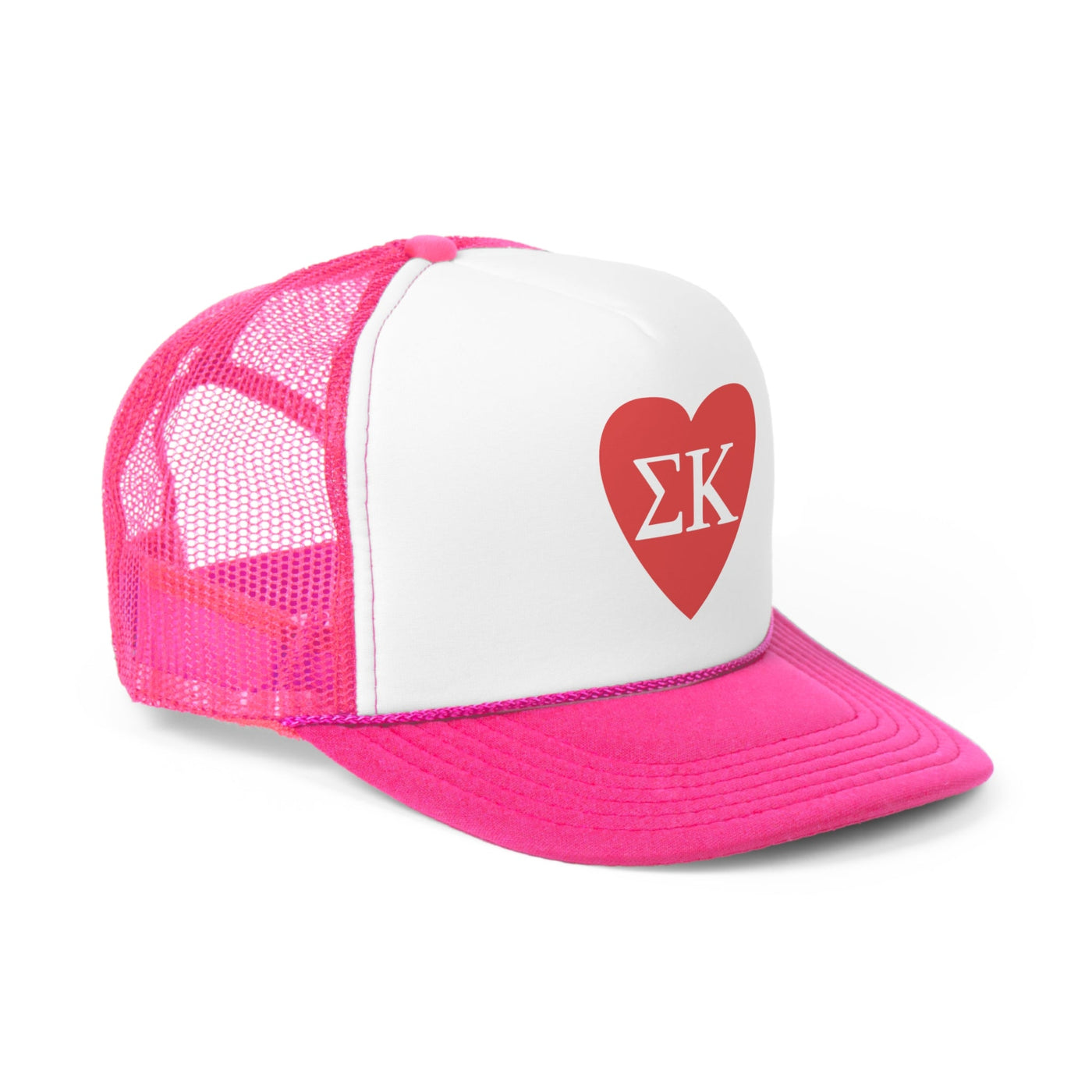 Sigma Kappa Heart Letters Sorority Foam Trucker Hat