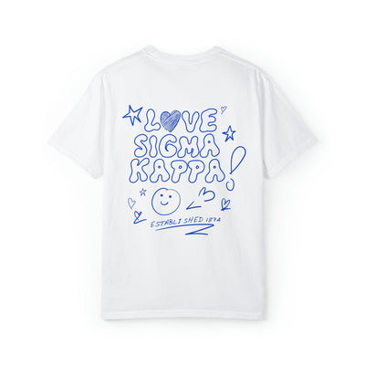 Sigma Kappa Love Doodle Sorority T-shirt