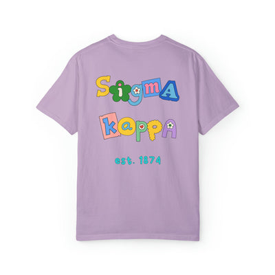 Sigma Kappa Scrapbook Sorority Comfy T-shirt