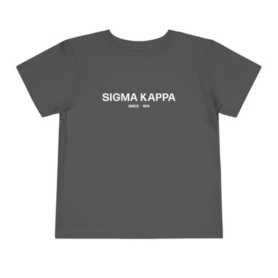 Sigma Kappa Sorority Baby Tee Crop Top