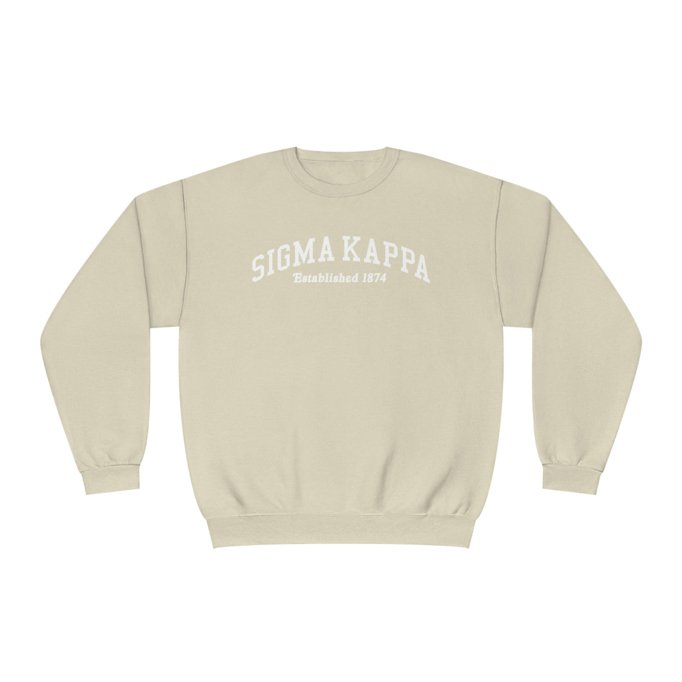 Sigma Kappa Sorority Varsity College Sigma Kappa Crewneck Sweatshirt