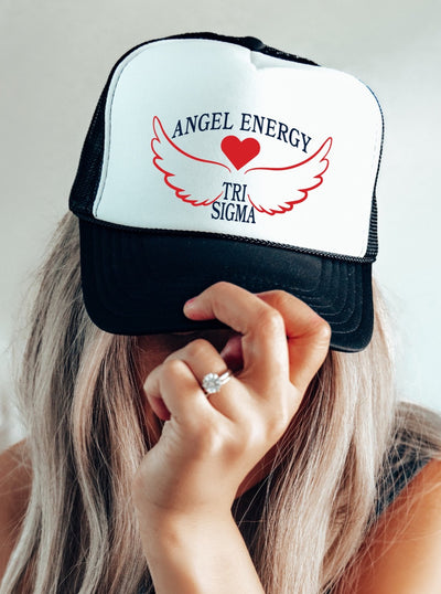 Sigma Sigma Sigma Angel Energy Foam Trucker Hat