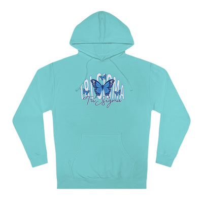 Sigma Sigma Sigma Baby Blue Butterfly Cute Sorority Sweatshirt