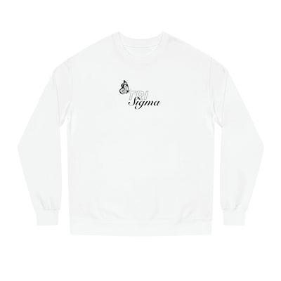 Sigma Sigma Sigma Butterfly Script Tri Sigma Sorority Crewneck Sweatshirt
