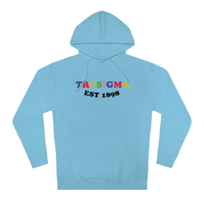 Sigma Sigma Sigma Colorful Sorority Sweatshirt TriSigma Hoodie