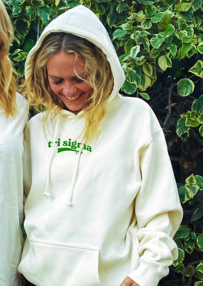 Sigma Sigma Sigma Planet Hoodie | Be Kind to the Planet Trendy Sorority Hoodie | Greek Life Sweatshirt | Tri Sigma comfy hoodie