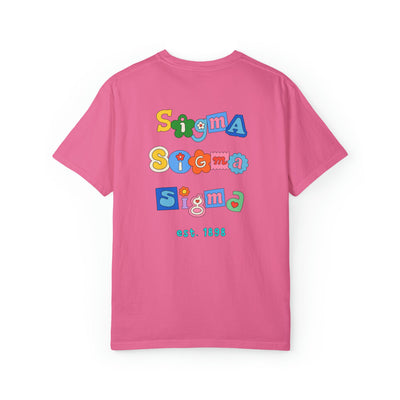 Sigma Sigma Sigma Scrapbook Sorority Comfy T-shirt