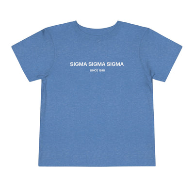 Sigma Sigma Sigma Sorority Baby Tee Crop Top