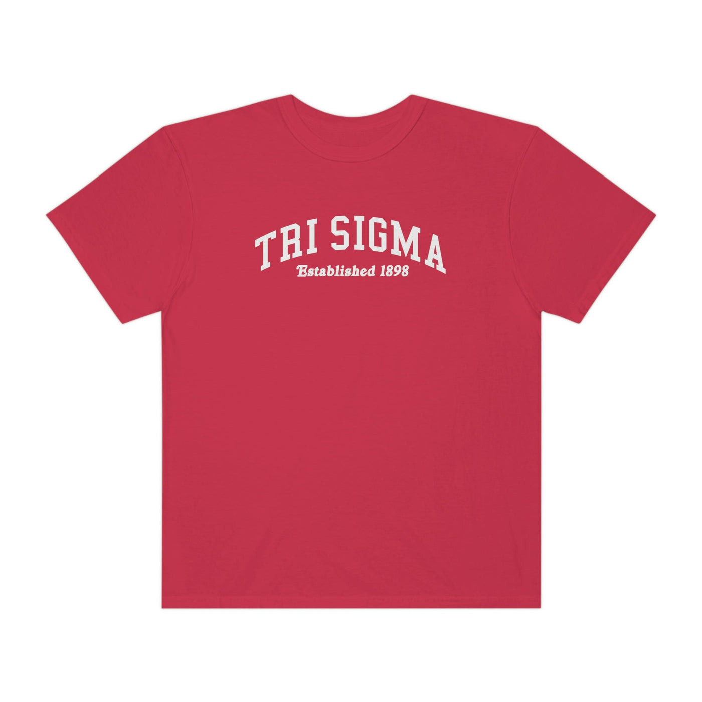 Sigma Sigma Sigma Varsity College Sorority Comfy T-Shirt