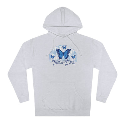 Theta Phi Alpha Baby Blue Butterfly Cute Sorority Sweatshirt