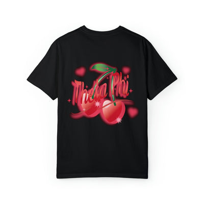Theta Phi Alpha Cherry Airbrush Sorority T-shirt