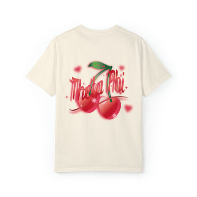 Theta Phi Alpha Cherry Airbrush Sorority T-shirt