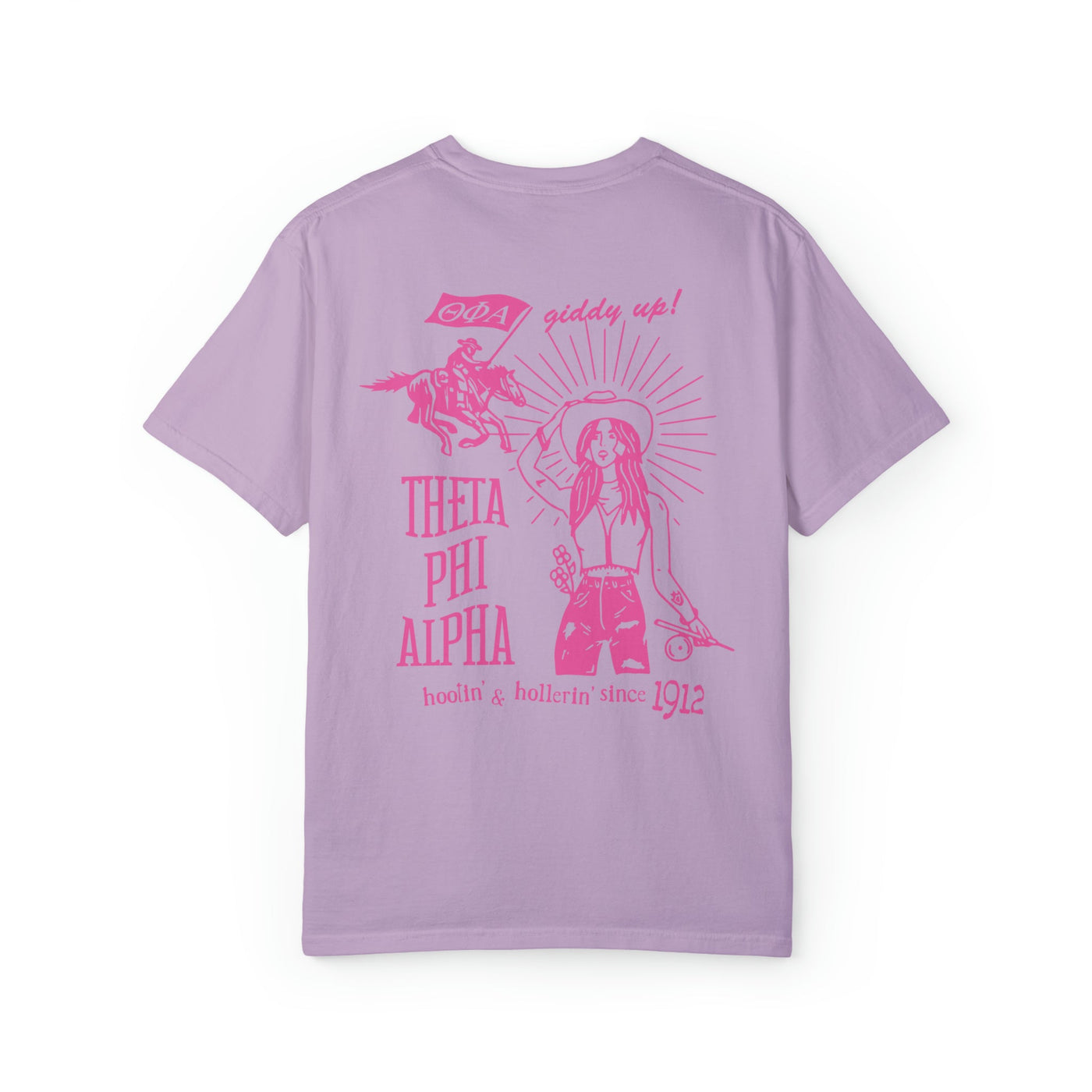Theta Phi Alpha Country Western Pink Sorority T-shirt