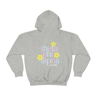 Theta Phi Alpha Flower Sweatshirt, Cozy Sorority Hoodie