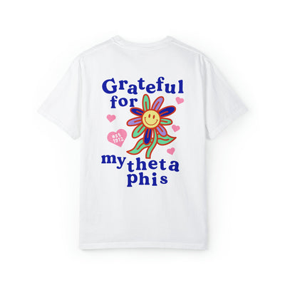 Theta Phi Alpha Grateful Flower Sorority T-shirt