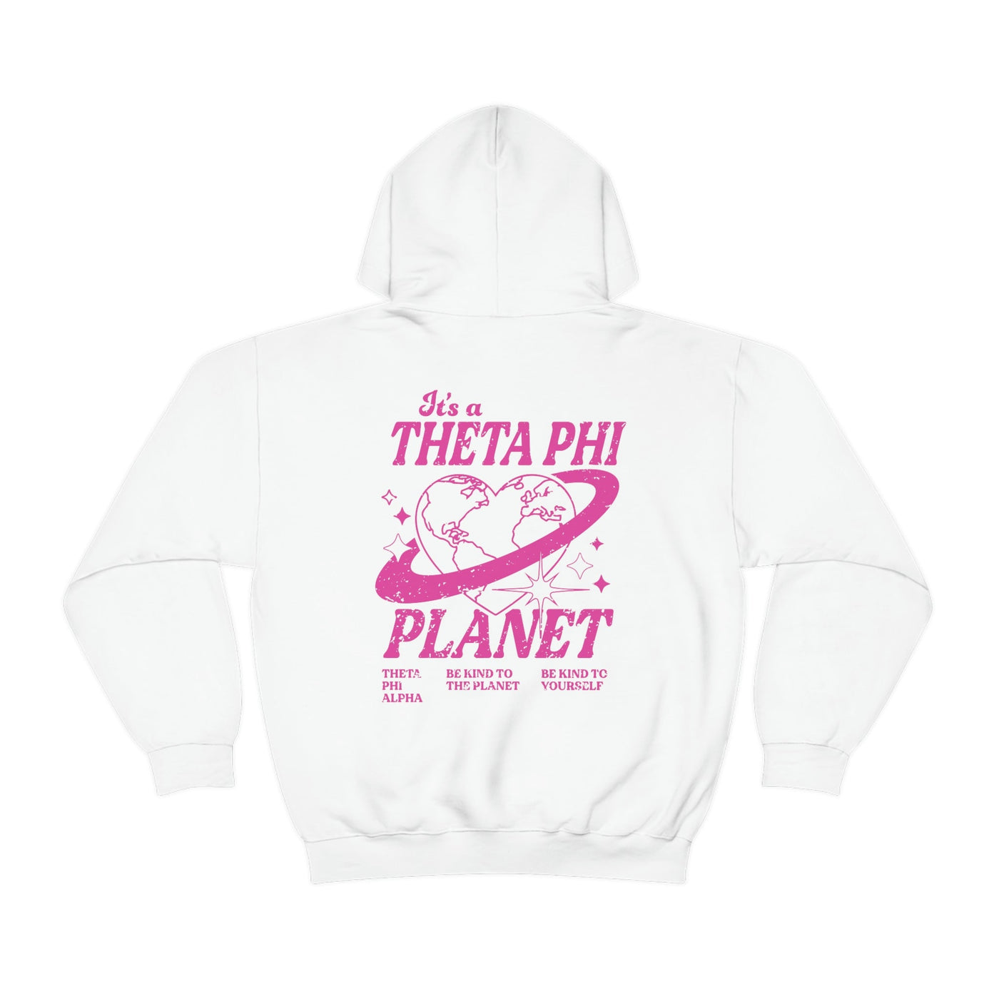 Theta Phi Alpha Planet Hoodie | Be Kind to the Planet Trendy Sorority Hoodie | Greek Life Sweatshirt | Trendy Sorority Sweatshirt
