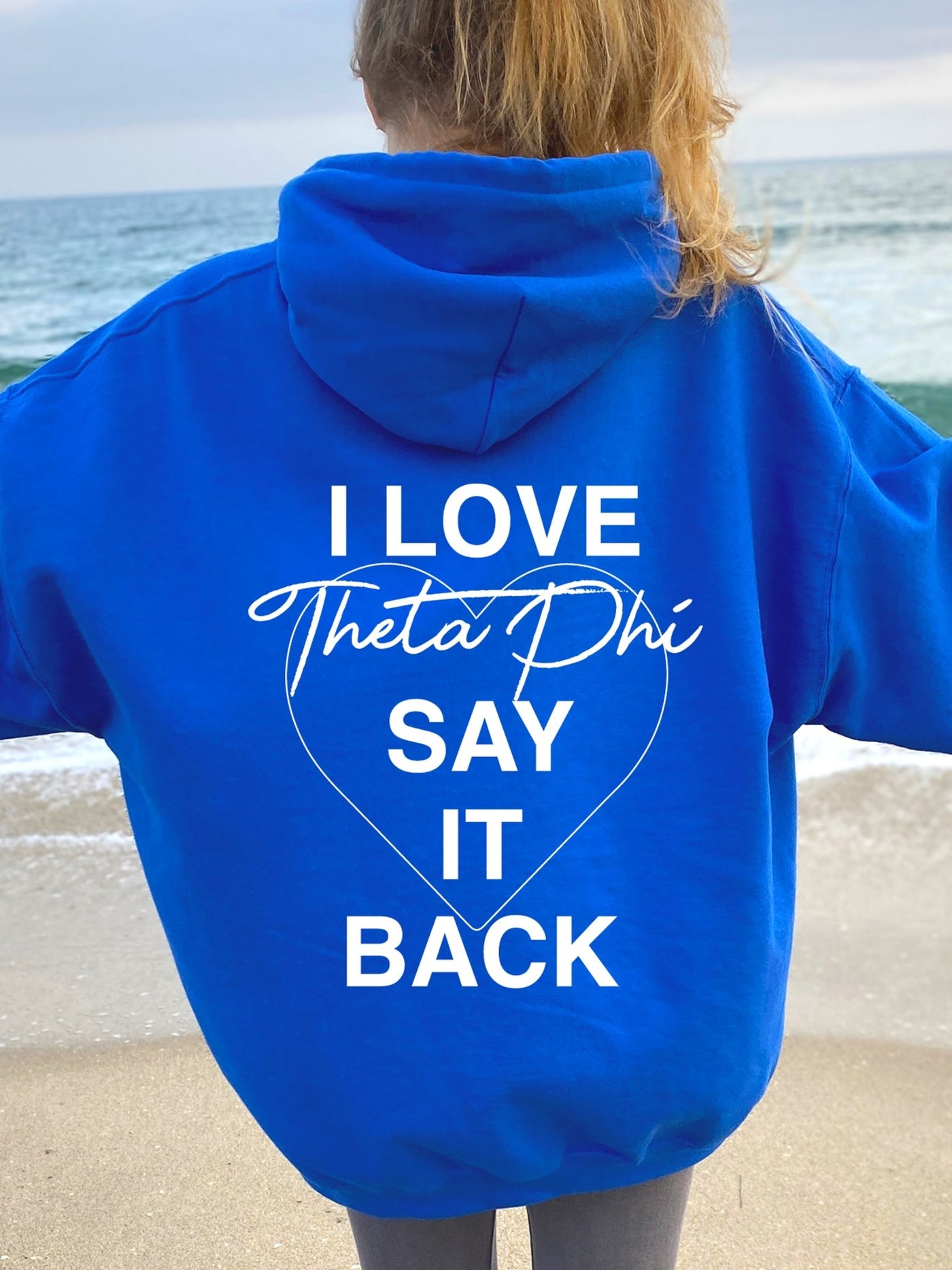 Theta Phi Alpha Say It Back Sorority Sweatshirt, Theta Phi Sorority Hoodie