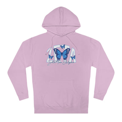 Zeta Tau Alpha Baby Blue Butterfly Cute Sorority Sweatshirt