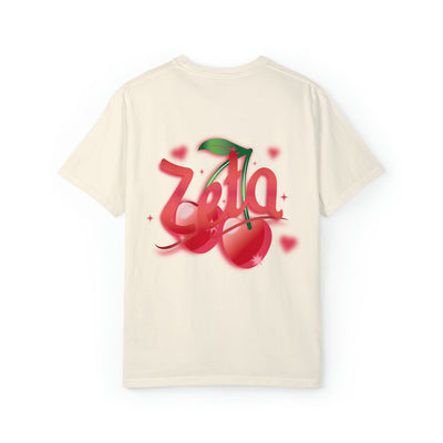 Zeta Tau Alpha Cherry Airbrush Sorority T-shirt