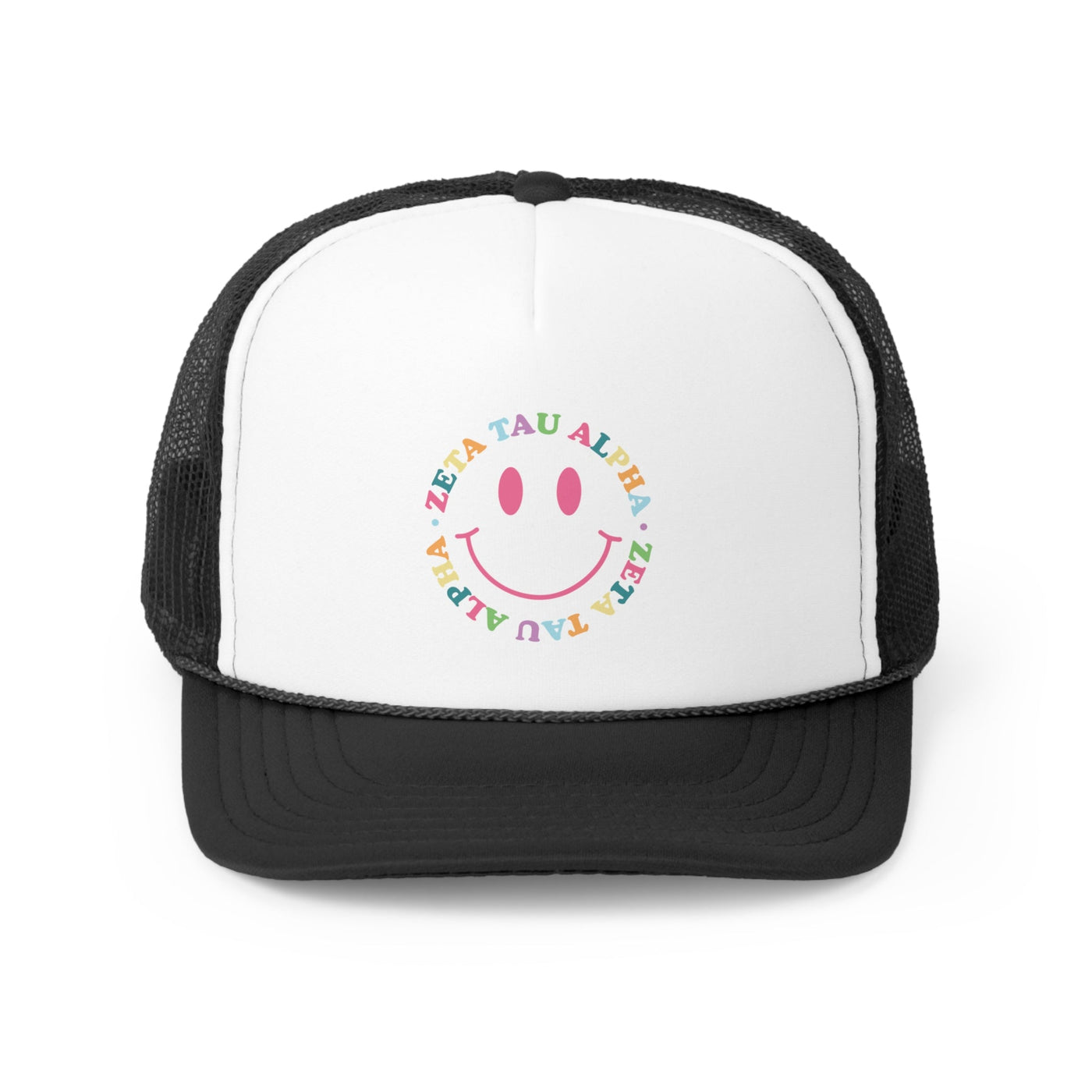 Zeta Tau Alpha Colorful Smile Foam Trucker Hat
