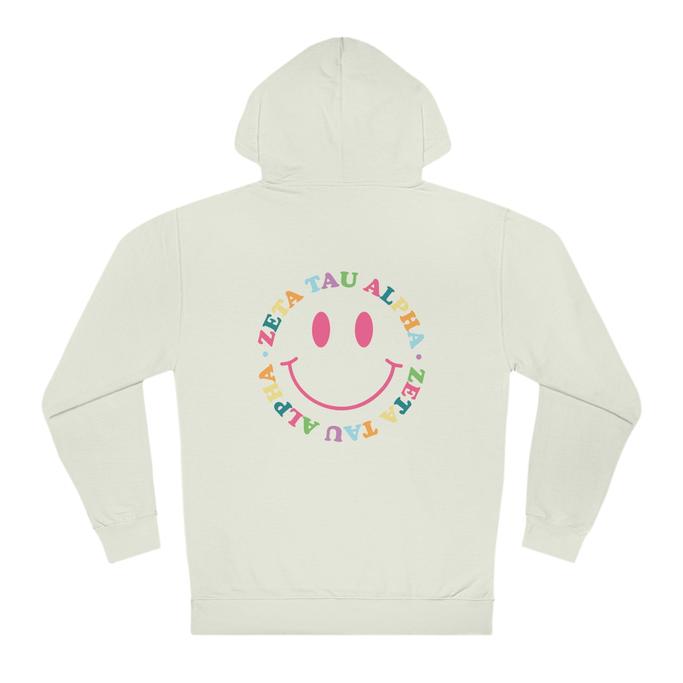 Zeta Tau Alpha Colorful Smiley Sweatshirt, Zeta Sorority Hoodie