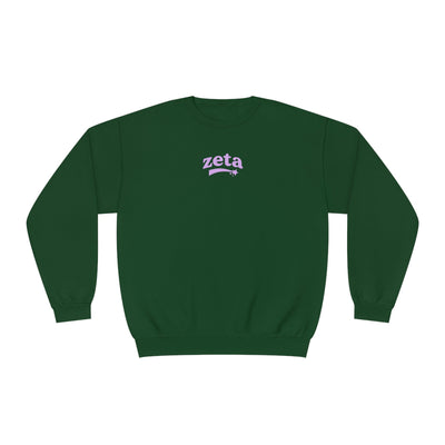 Zeta Tau Alpha Crewneck Sweatshirt | Be Kind to the Planet Trendy Sorority Crewneck