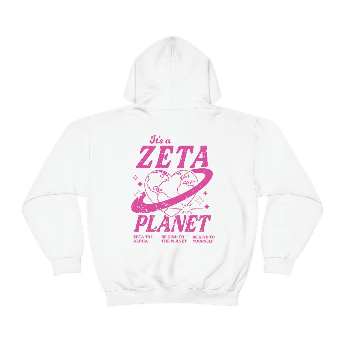 Zeta Tau Alpha Planet Hoodie | Be Kind to the Planet Trendy Sorority Hoodie | Greek Life Sweatshirt | Trendy Sorority Sweatshirt