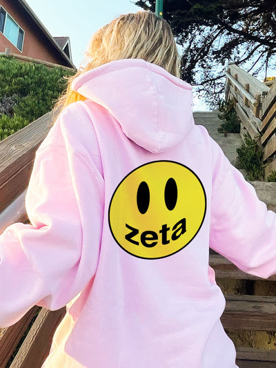 Zeta Tau Alpha Smiley Drew Sweatshirt | Zeta Smiley Sorority Hoodie
